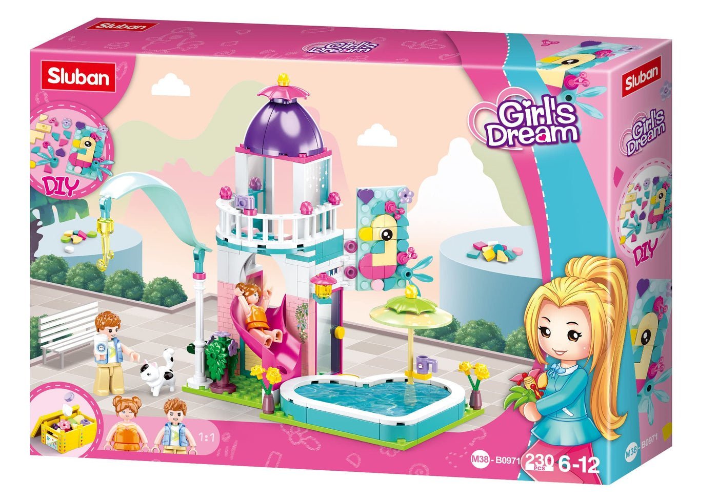 Sluban Building Blocks Girl's Dream - Home Party - 230 Piece