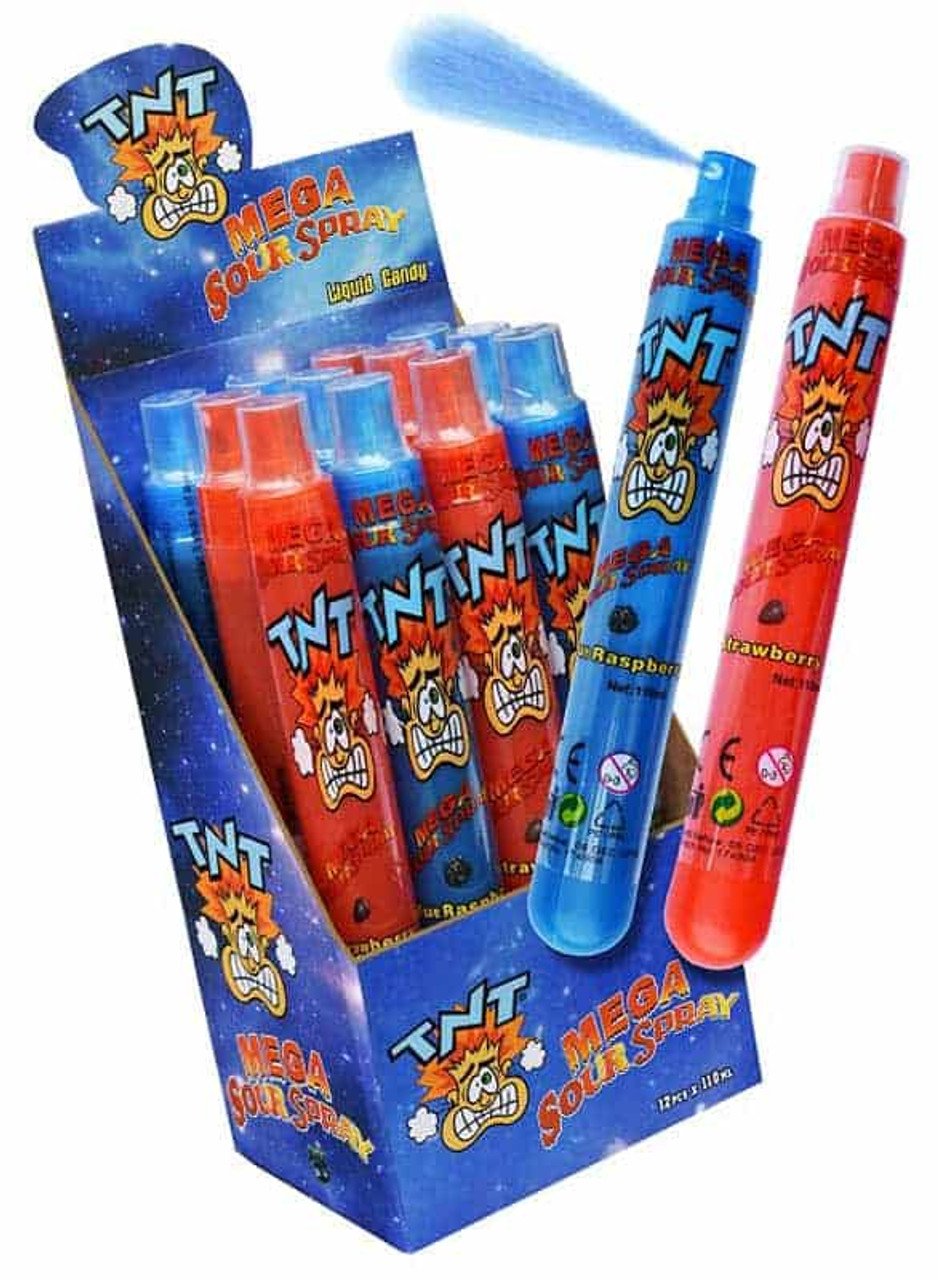 TNT Mega Sour Spray Strawberry & Blue Raspberry 110ml