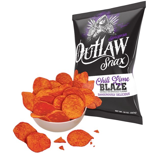 Outlaw Snax Chili Lime Tortilla Chips 85g