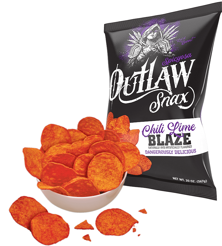 Outlaw Snax Chili Lime Tortilla Chips 85g