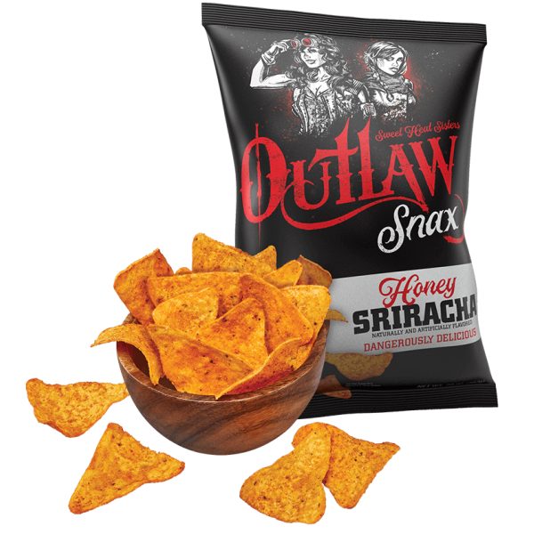 Outlaw Snax Honey Sriracha Tortilla Chips 85g