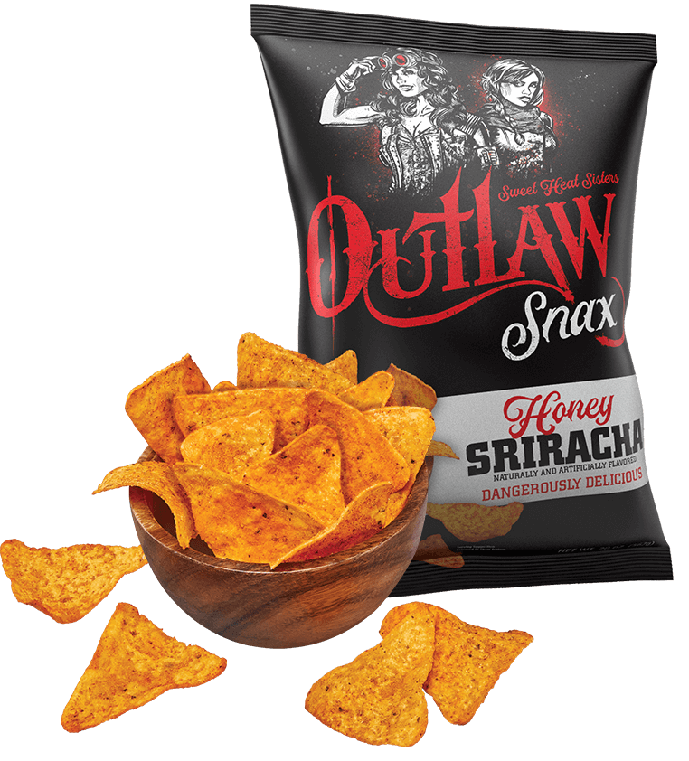 Outlaw Snax Honey Sriracha Tortilla Chips 85g