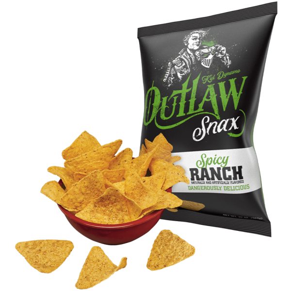 Outlaw Snax Spicy Ranch Tortilla Chips 85g