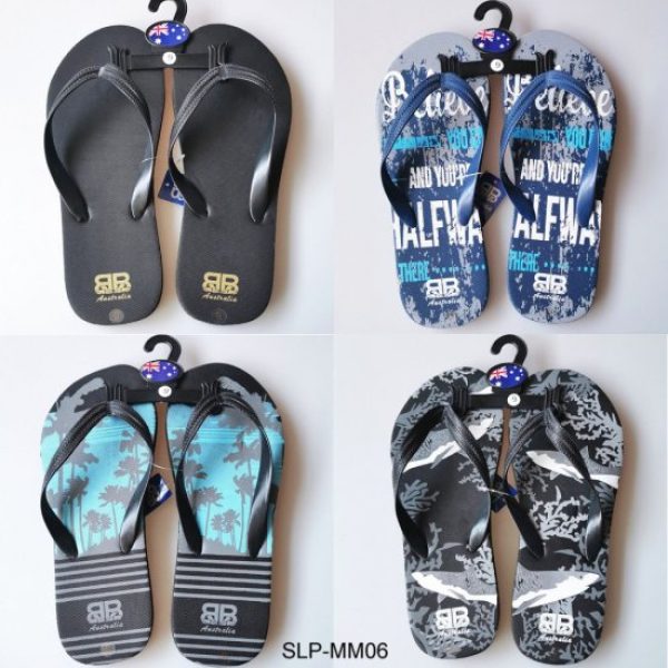 Mens Beach Thongs 4 Styles Mixed