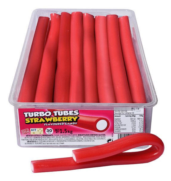 TNT Turbo Tubes Strawberry 30pcs 1.5kg
