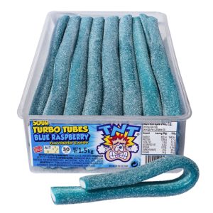 TNT Turbo Tubes Sour Blue Raspberry 30pcs 1.5kg