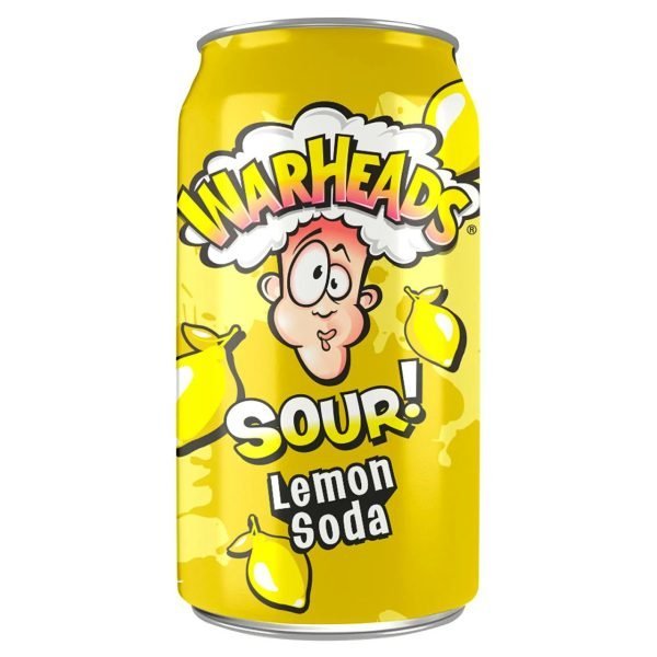 Warheads Sour Lemon Soda 355ml