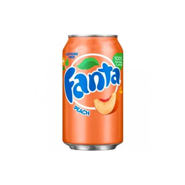 Fanta Peach Soda Can 355ml