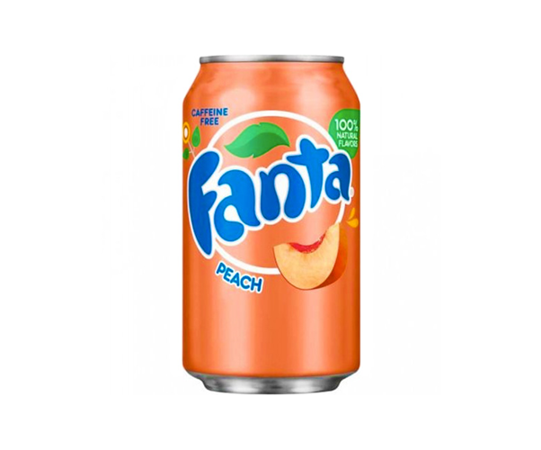 Fanta Peach Soda Can 355ml