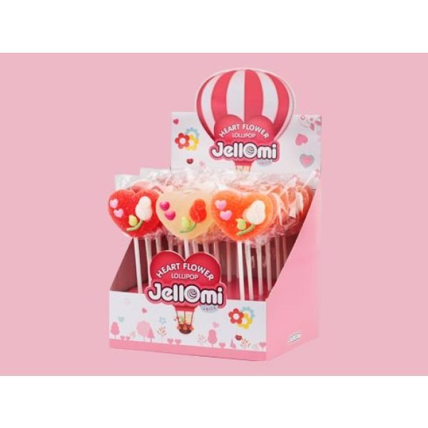 Jelly Lollipop heart flower 1.32oz(37g)