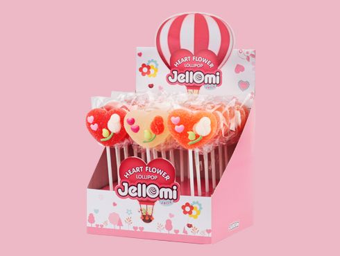 Jelly Lollipop heart flower 1.32oz(37g)