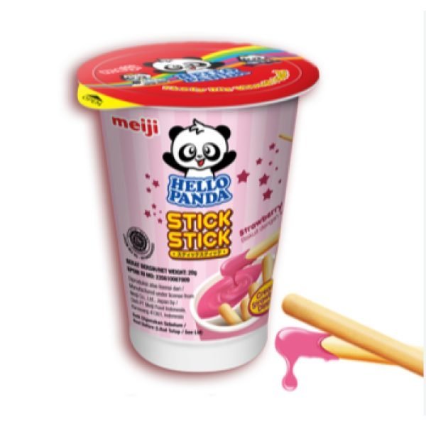 Meiji Hello Panda Stick Strawberry 20g