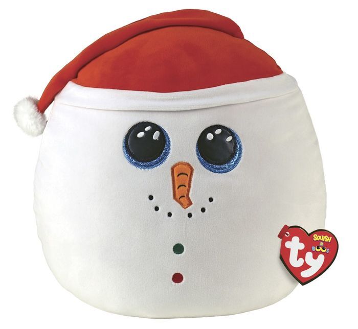 Ty Squish A Boo Flurry Snowman 14" Plush