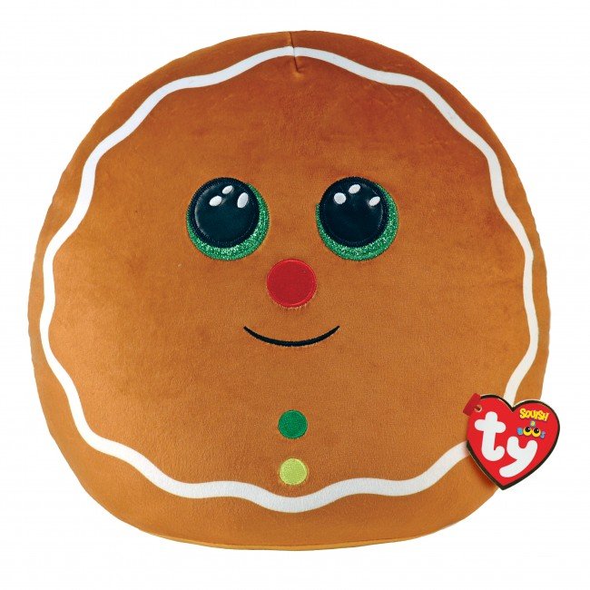 Ty Squish A Boo Cookie Gingerbread 14" Plush