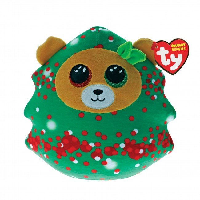 Ty Squish A Boo Christmas Everett the Christmas Tree Bear 14" Plush