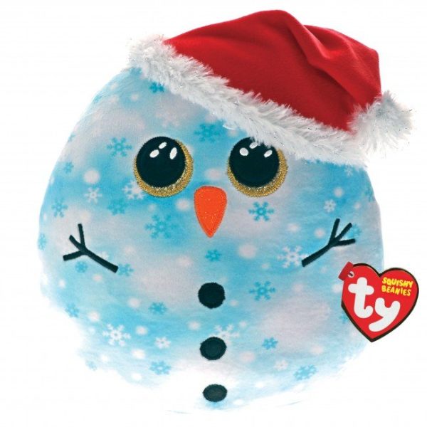 Ty Squish A Boo Christmas Fleck the Blue Snowman 14