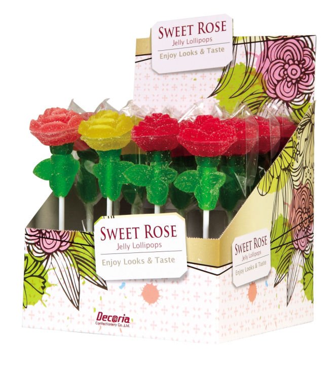 Rose Jelly Lollipop 1.52oz(43g)