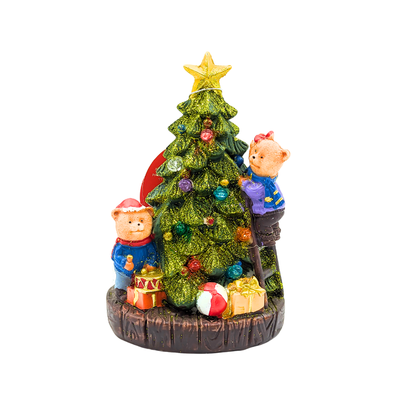 Nice & Nifty Christmas Ornamental Light Up Tree - Bears