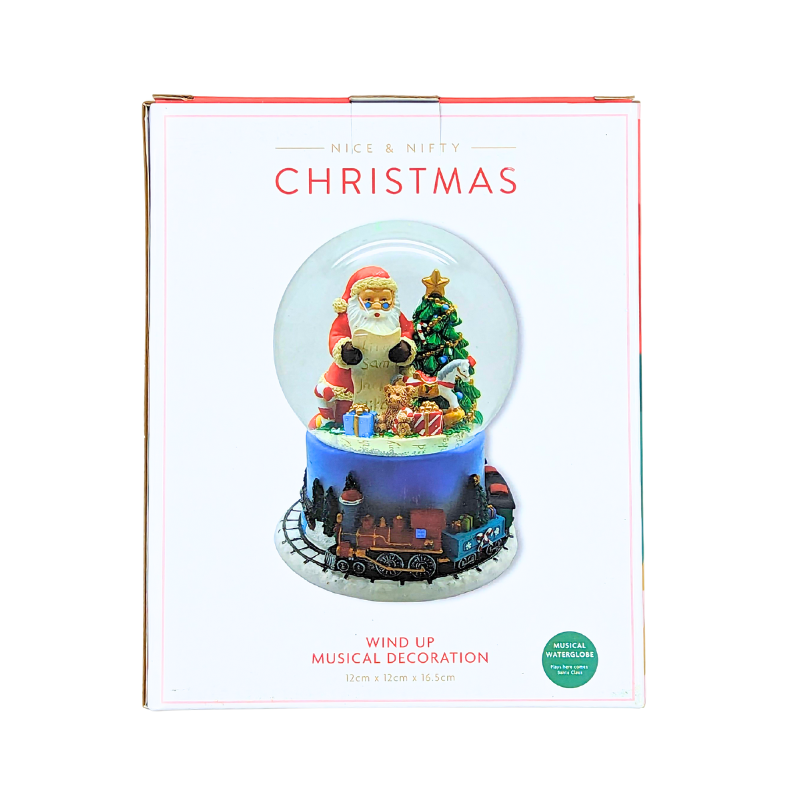 Nice & Nifty Wind Up Musical Decoration - Snow Globe
