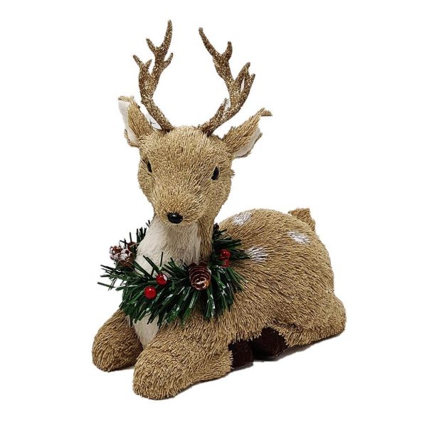 Nice & Nifty Christmas Sitting Reindeer - 25cm