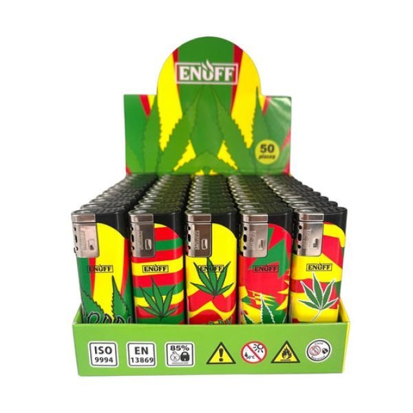Enuff Windproof Lighter Rasta Design