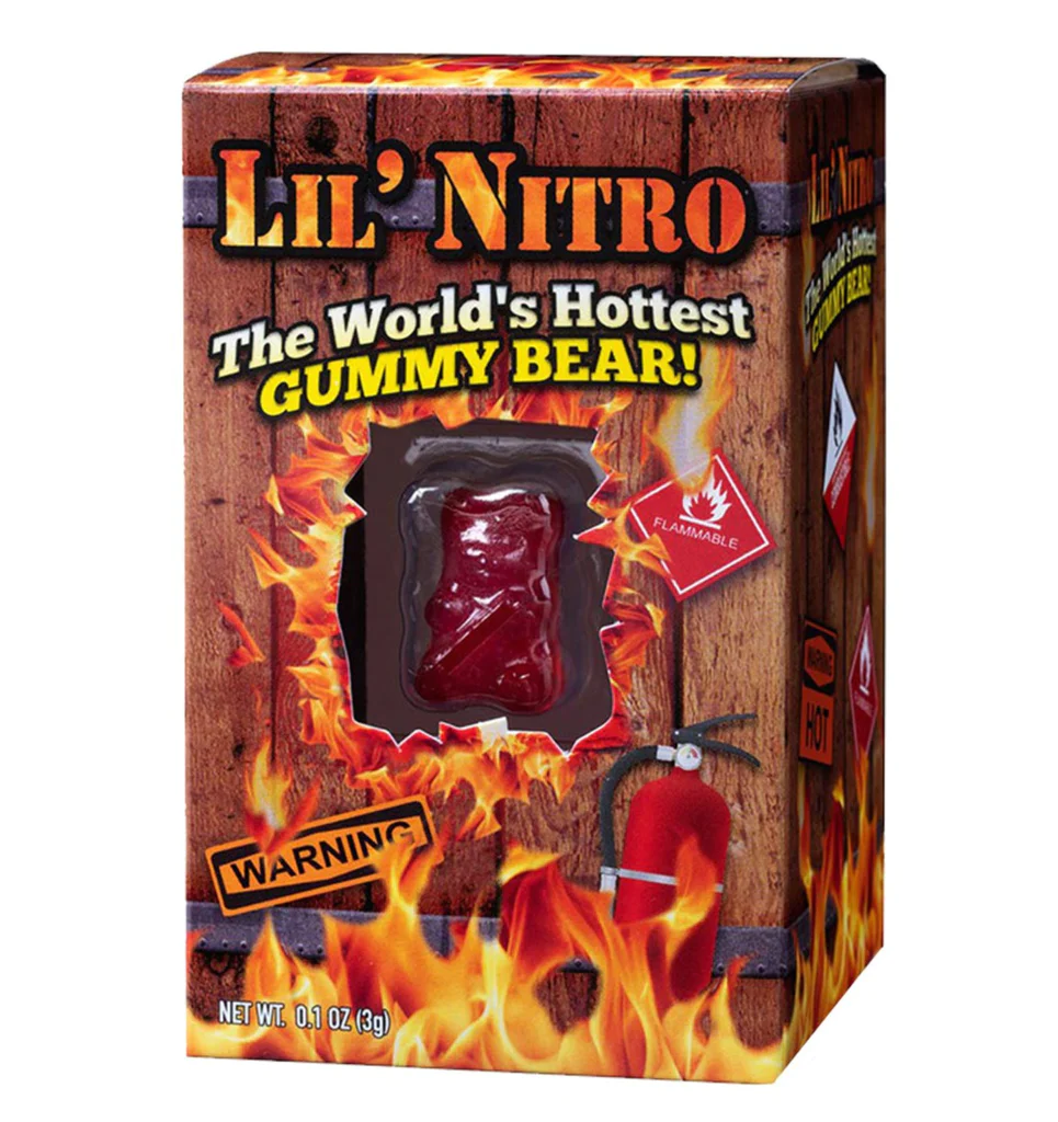 Lil' Nitro - The World's Hottest Gummy Bear 3gm