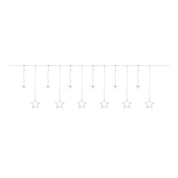 Nice & Nifty Christmas Battery Operated Star Curtain Light Multicoloured