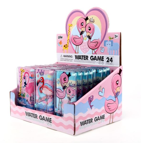 Hand Held Water Skill Game Flamingo 14cm x 7cm 3 Assorted Designs