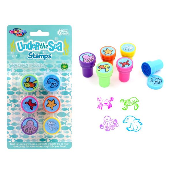 6PK Fun Stamps - Under The Sea Series