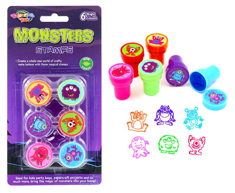 6PK Fun Stamps - Monster Series
