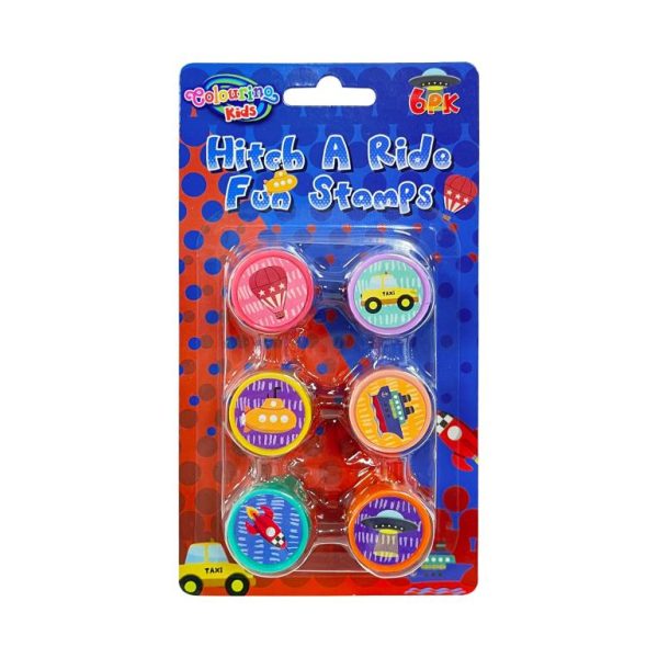 6PK Fun Stamps - Hitch a Ride Series