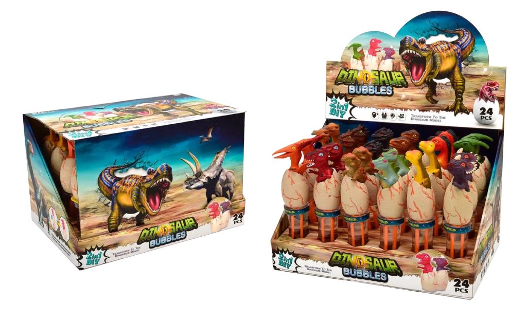 Novelty 50ML Dinosaur Bubbles - Display Box Series