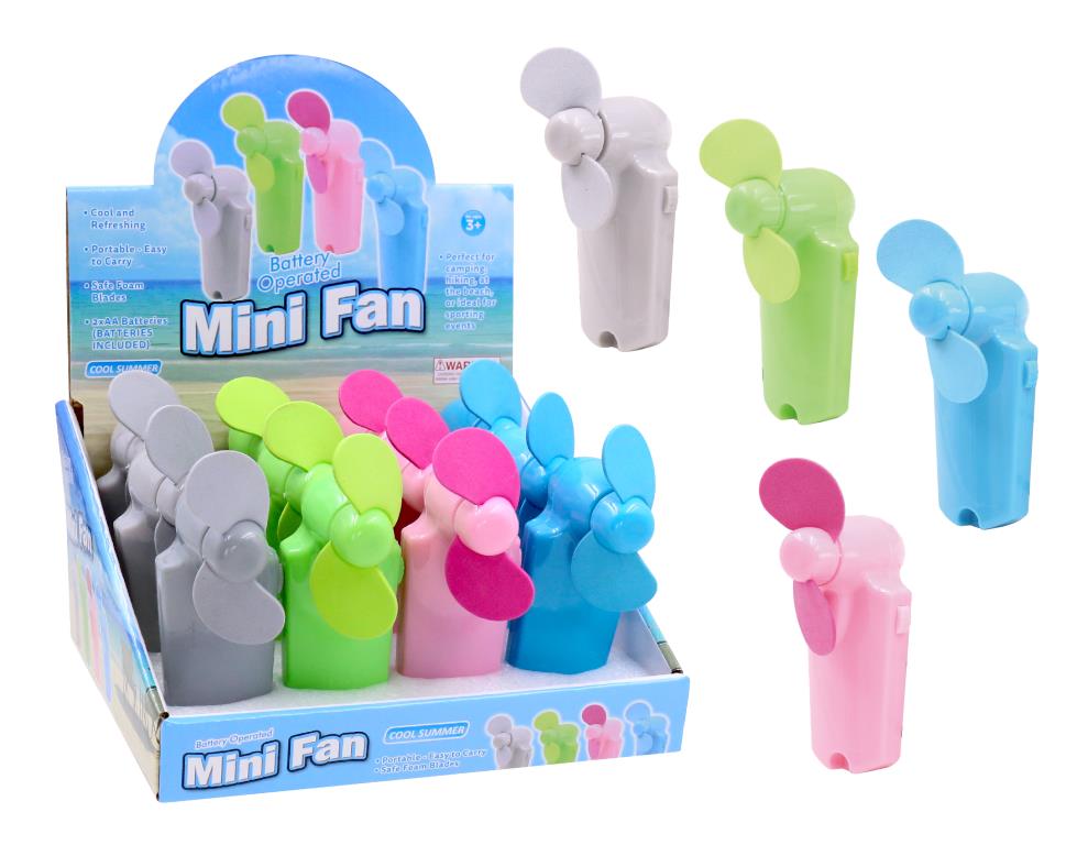 Mini Batery Operated Personal Fan - Assorted