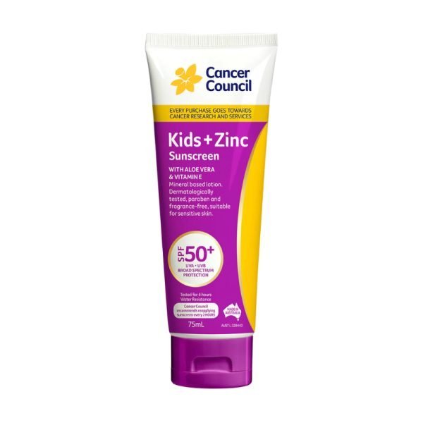 Cancer Council Kids Sunscreen Tube SPF 50+ 75ml