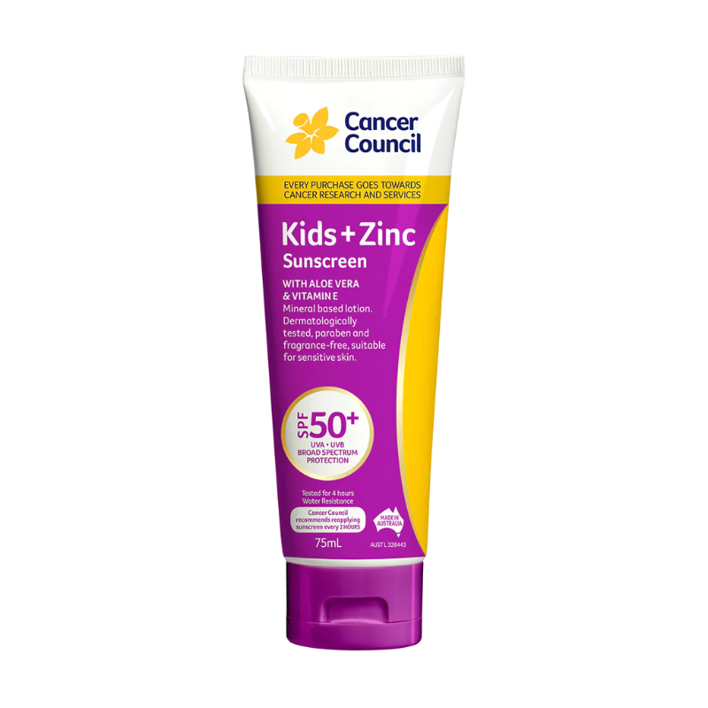 Cancer Council Kids Sunscreen Tube SPF 50+ 75ml