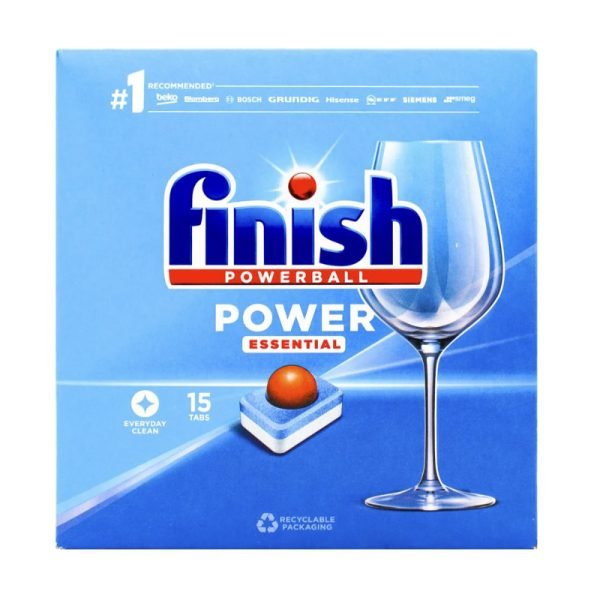 Finish Powerball Power Essential Dishwashing Tablets - 15 Pack