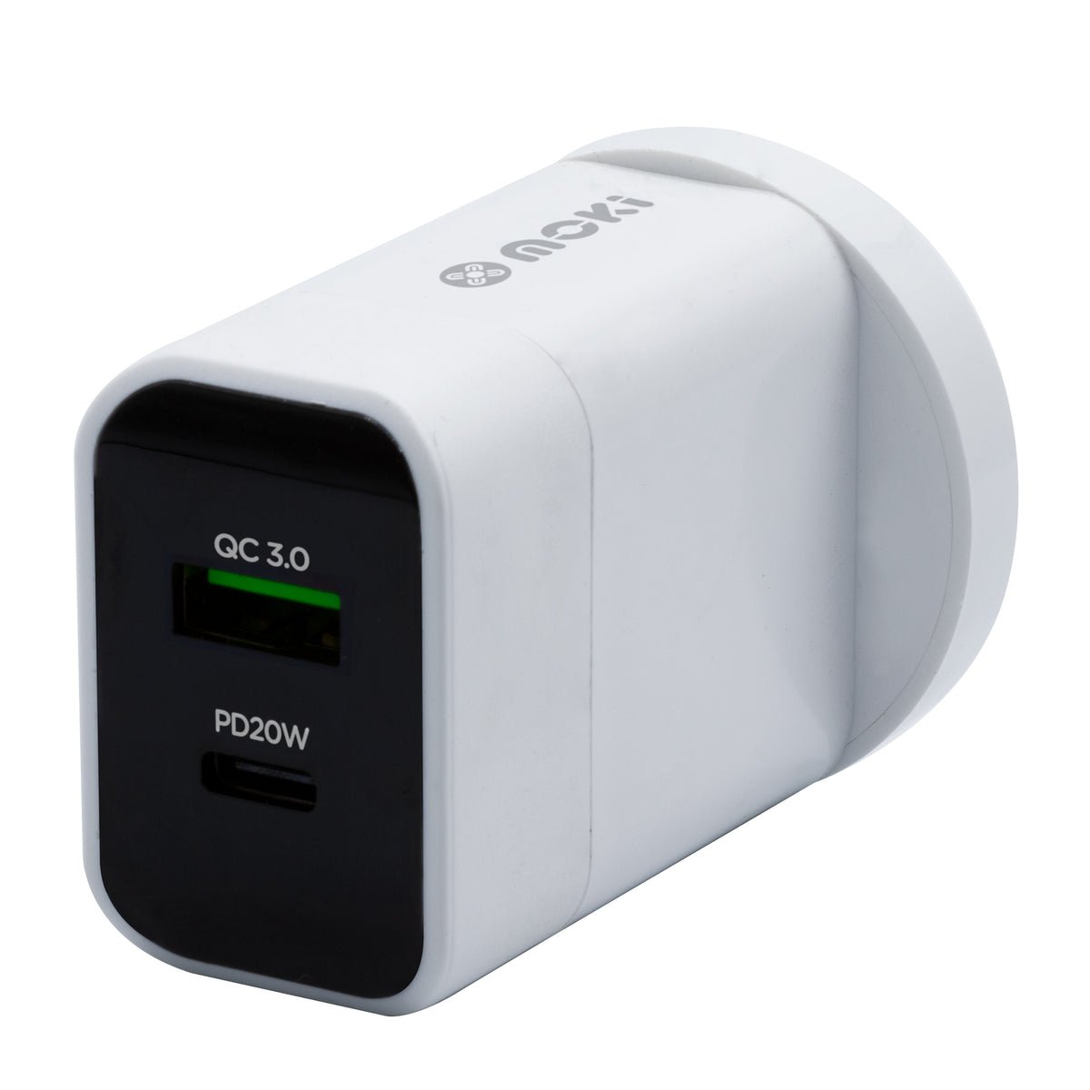 Moki Wall Charger PD Type-C 20W + USB QC 3.0