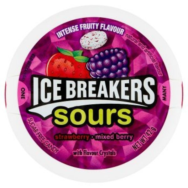 Ice Breakers Sours Mixed Berry Assorted Mints 43g