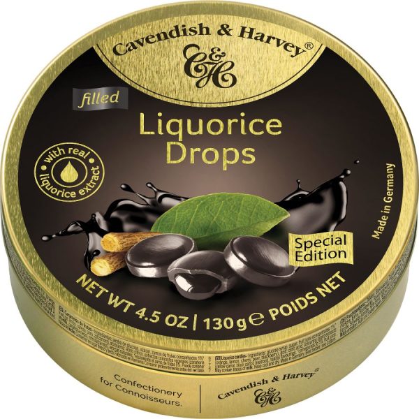 Cavendish and Harvey Liquorice Filled Drops - 130g