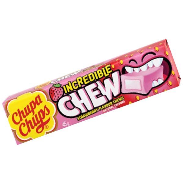 Chupa Chups Incredible Chew Strawberry 45g