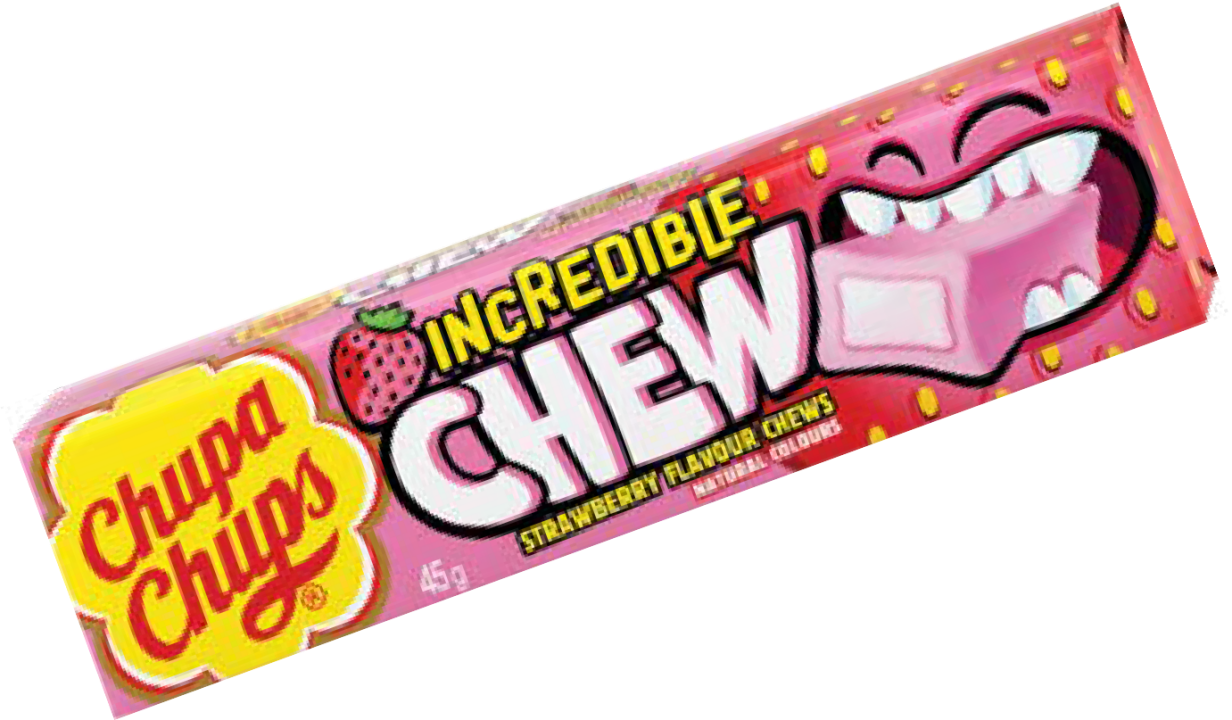 Chupa Chups Incredible Chew Strawberry 45g