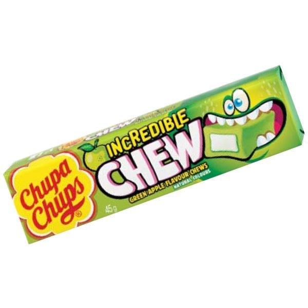 Chupa Chups Incredible Chew Green Apple 45g