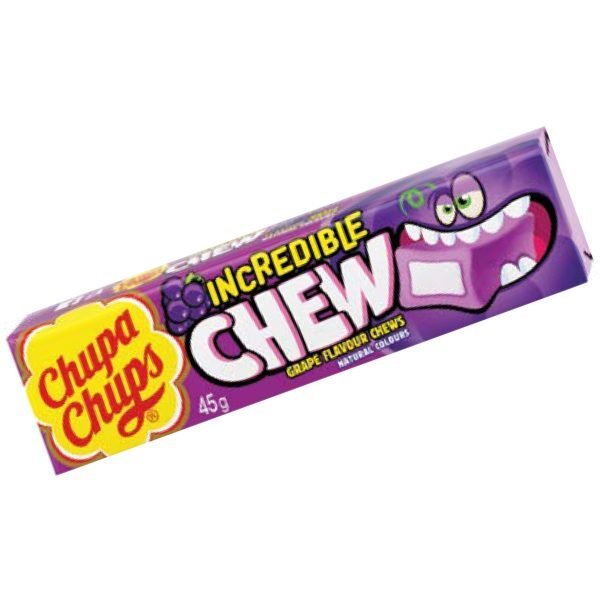 Chupa Chups Incredible Chew Grape 45g