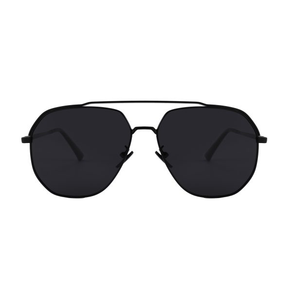 Plympton Polarised Aviator Sunnies Black
