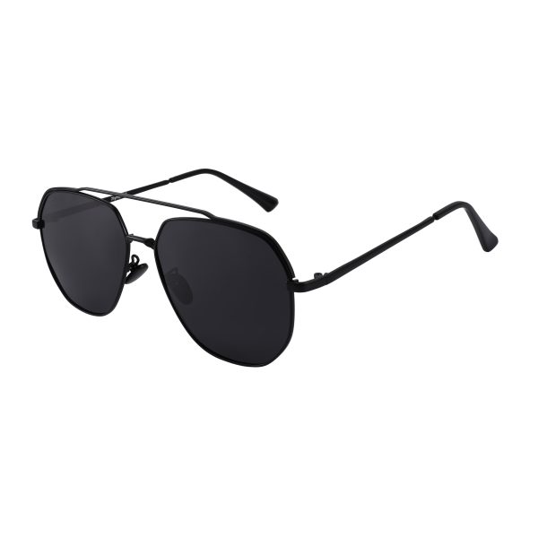 Plympton Polarised Aviator Sunnies Black