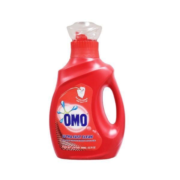 Omo Laundry Liquid Detergent Ultra Fast Clean - 968mL