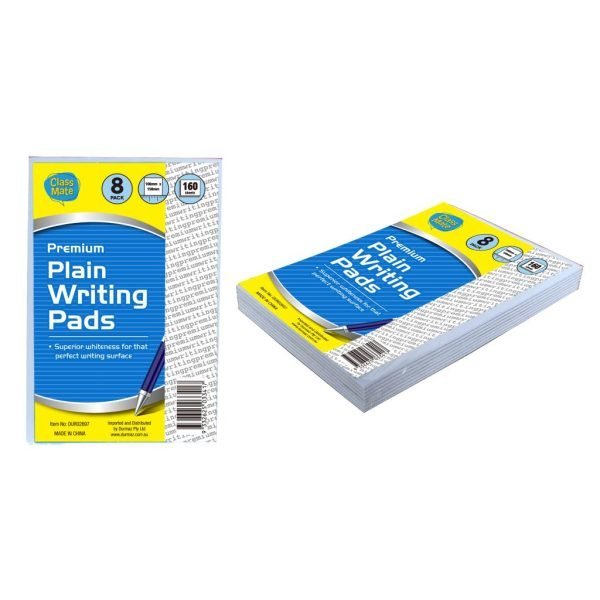 Class Mate 8PK Plain Series Writing Pads-15CM x 10CM