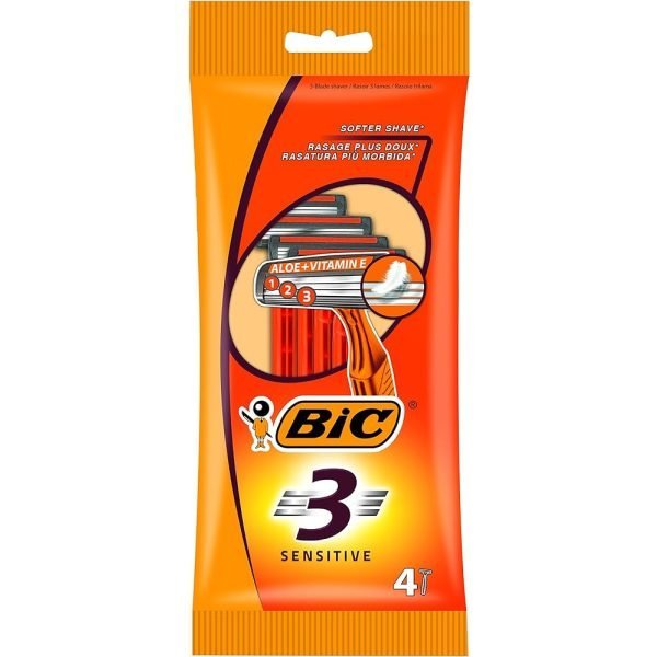 Bic Sensitive 3 Disposable Razors 4PK