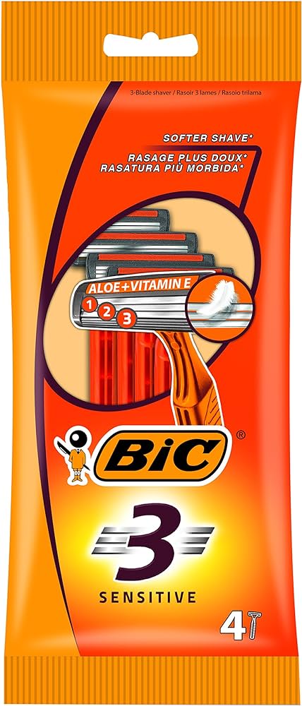 Bic Sensitive 3 Disposable Razors 4PK