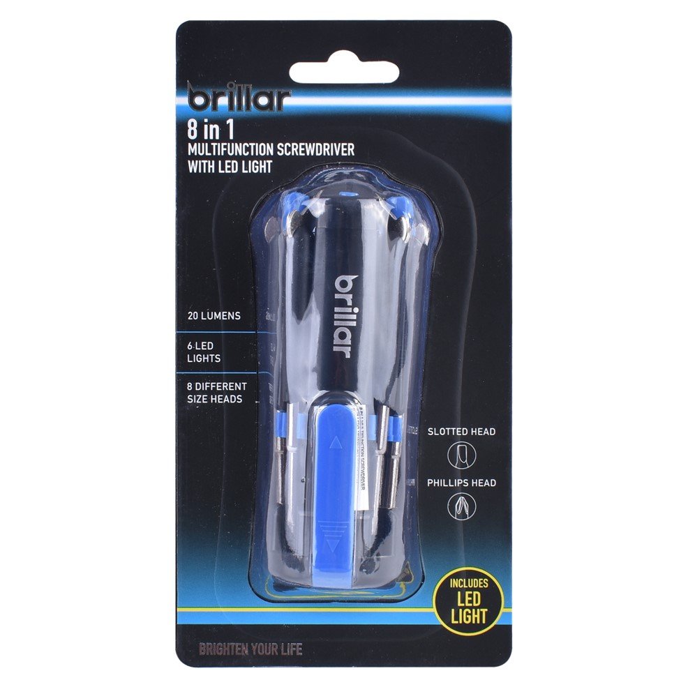 Brillar Multifunction Screwdriver Set with LED Light